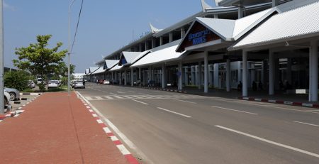 라오스 수도 비엔티엔 국제공항