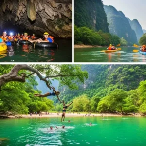 방비엥 '원데이투어2'-동굴튜빙·카약킹·블루라군1 체험