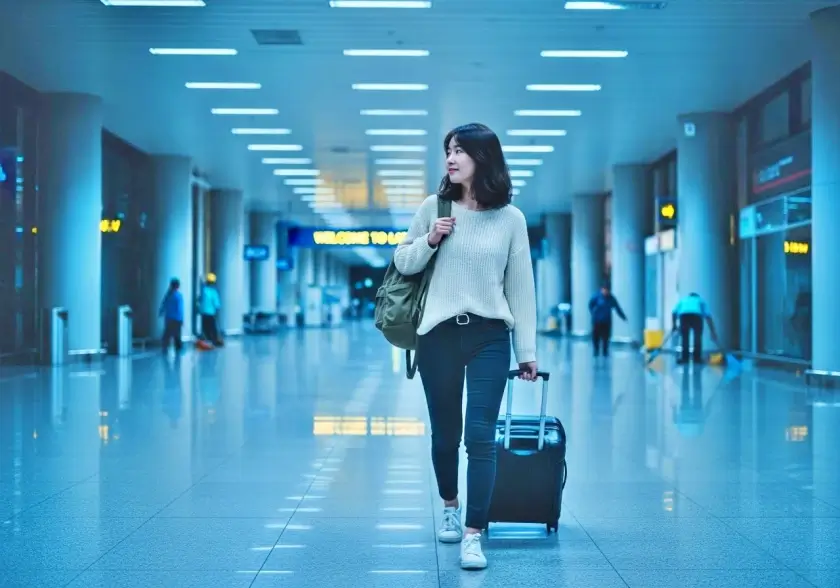 라오스 여자 혼자 여행 떠나는 여성