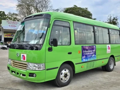 라오스 루앙프라방 시내버스 모습